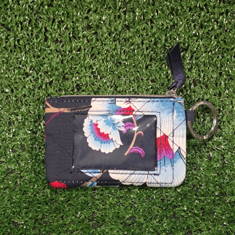 Vera Bradley Performance Twill Zip ID Case - Mayfair in Bloom - Picture 2 of 5
